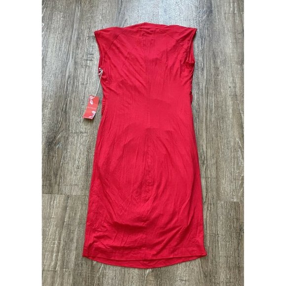 Jules & Jim Womens Sleeveless Maternity Dress Red Sz Small - Picture 2 of 2
